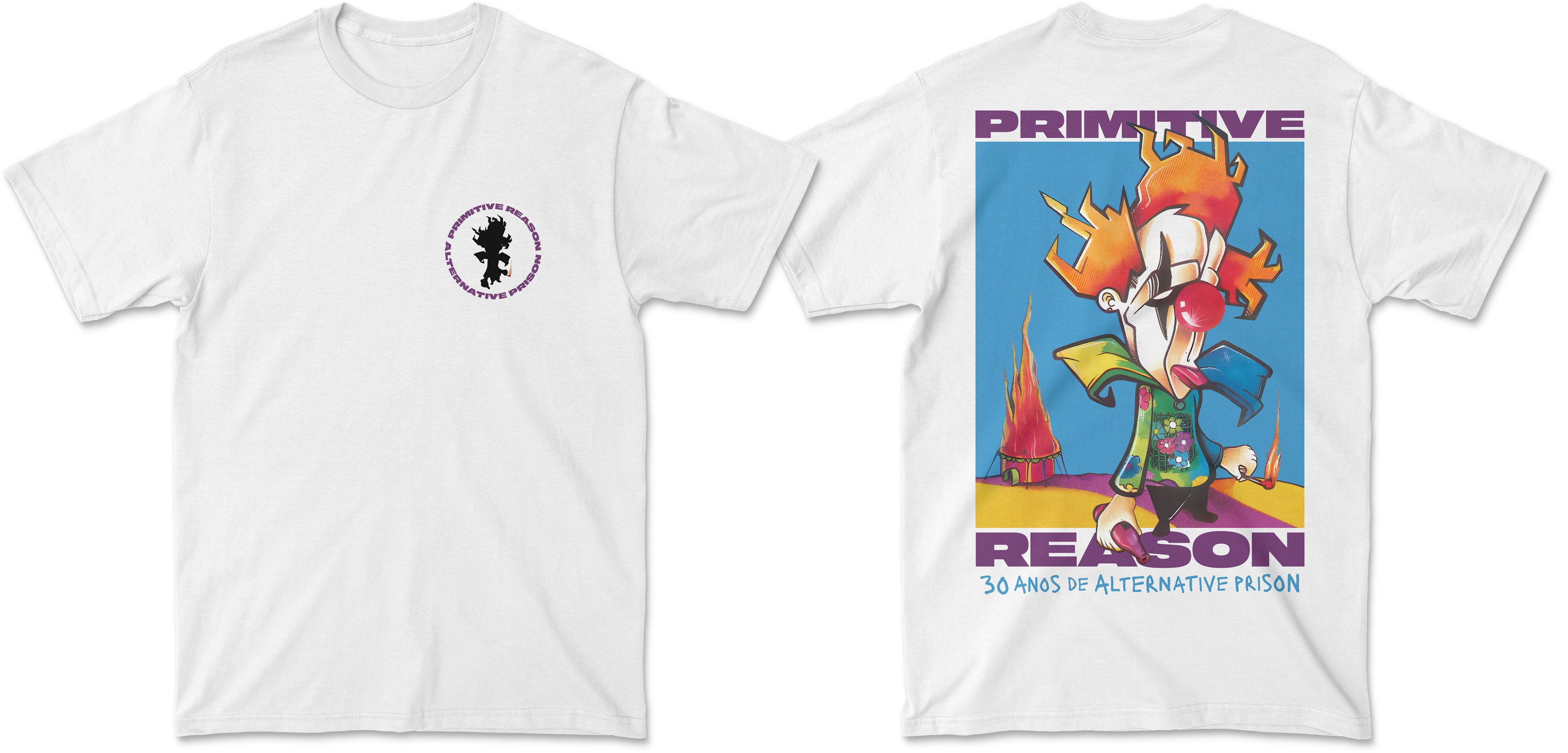 Primitive Reason Clown T-Shirt White